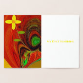 Dorée Carte à huile "Flower Out of Tree Stump" (Intérieur)