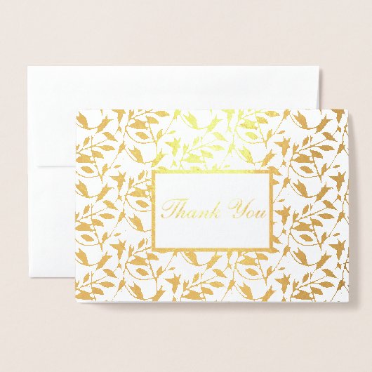 Dorée Carte à huile Merci (Devant avec enveloppe)