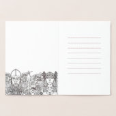 Dorée Carte à huile Merci Mariage Woden & Fríge (Intérieur)