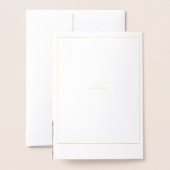 Dorée Carte à huile Merci Mariage Woden & Fríge (Derrière avec enveloppe)