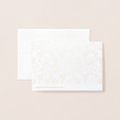 Dorée Carte à huile mini-Merci (Derrière avec enveloppe)