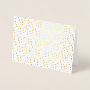 Dorée Carte à huile simple et élégante