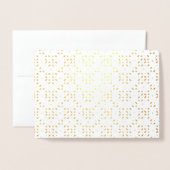 Dorée Carte à huile simple et élégante (Devant avec enveloppe)