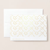 Dorée Carte à huile simple et élégante (Derrière avec enveloppe)