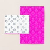 Dorée Carte à pois cassés  |  Impression feuille d'argen (Affichage)