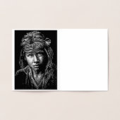 Dorée Carte American Gold Foil Note Boy (Intérieur)