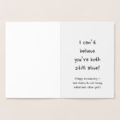 Dorée Carte Anniversaire (Intérieur)