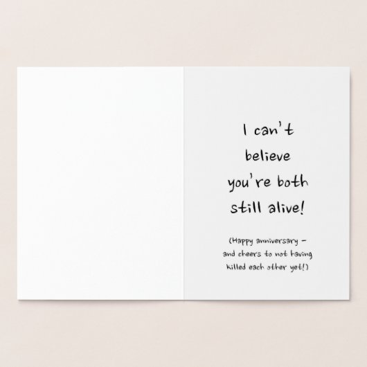 Dorée Carte Anniversaire (Intérieur)