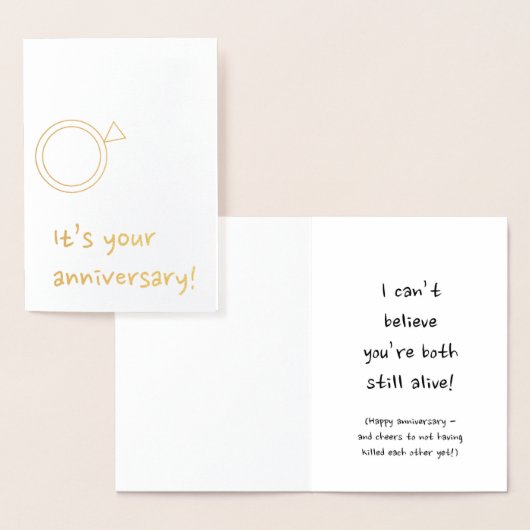 Dorée Carte Anniversaire (Affichage)