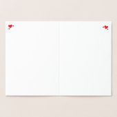 Dorée Carte Anniversaire personnalisable (Intérieur)