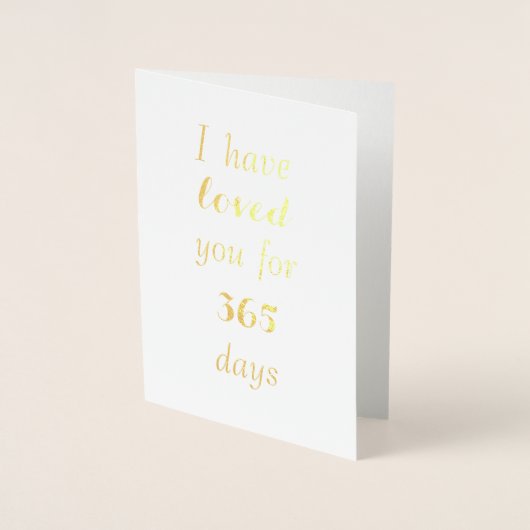 Dorée Carte Anniversaire Personnalisable - Compter les j (Devant)