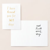 Dorée Carte Anniversaire Personnalisable - Compter les j (Affichage)