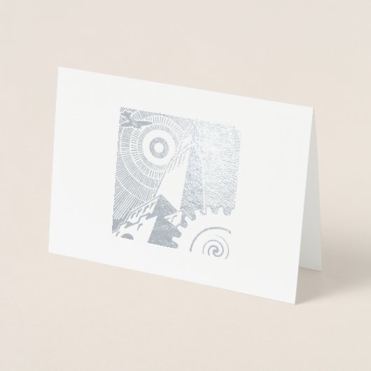 Dorée Carte Art déco classique pour toute occasion (Devant)