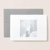 Dorée Carte Art déco classique pour toute occasion (Devant avec enveloppe)