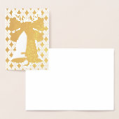 Dorée Carte blanche Bell Gold ou Silver Foil (Affichage)