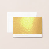 Dorée Carte Brillante (Derrière avec enveloppe)