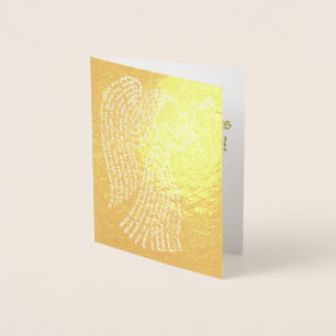 Dorée Carte d'angle doré Foil