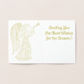 Dorée Carte d'angle doré Foil (Intérieur)