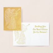 Dorée Carte d'angle doré Foil (Affichage)