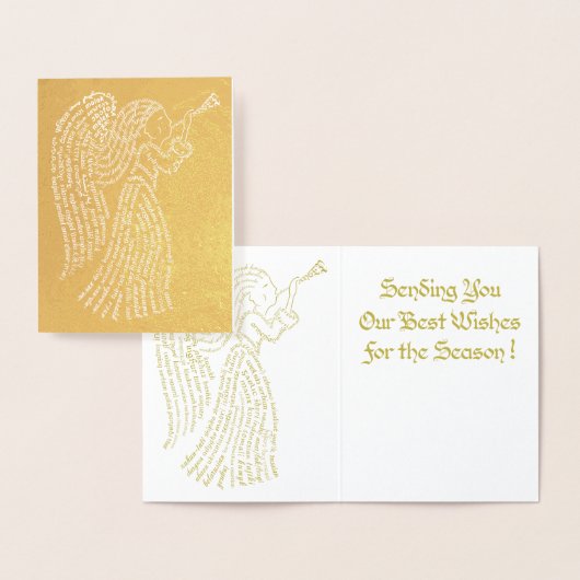 Dorée Carte d'angle doré Foil (Affichage)