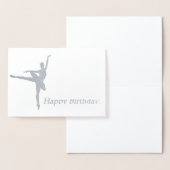 Dorée Carte d'anniversaire Ballerina (Affichage)