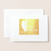 Dorée Carte d'anniversaire de la radio de jambon doré (Derrière avec enveloppe)