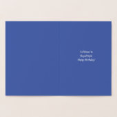 Dorée Carte d'anniversaire "Dieu est roi" (Intérieur)