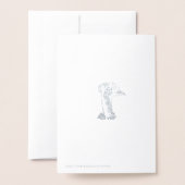 Dorée Carte d'anniversaire Emu cool (Derrière avec enveloppe)