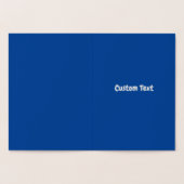 Dorée Carte d'anniversaire en feuille métallisée Joyeux  (Intérieur)