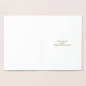 Dorée Carte d'anniversaire Gye Nyame Adinkra (Intérieur)