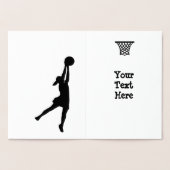 Dorée Carte d'anniversaire Netball de feuille d'or perso (Intérieur)