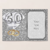 Dorée Carte d'anniversaire personnalisée du 60e Mariage (Intérieur)