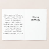 Dorée Carte d'anniversaire pour les étoiles et les lunes (Intérieur)