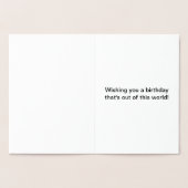 Dorée Carte d'anniversaire Steampunk Time Foil (Intérieur)