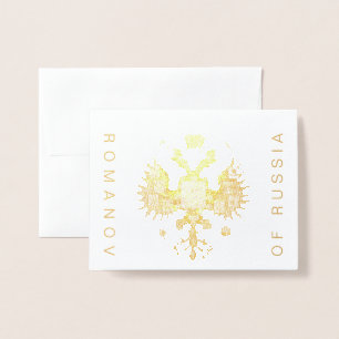 Dorée Carte d'armoiries Foil Note