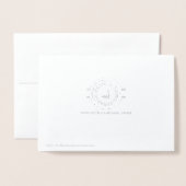 Dorée Carte de 10e anniversaire de mariage en étain avec (Derrière avec enveloppe)