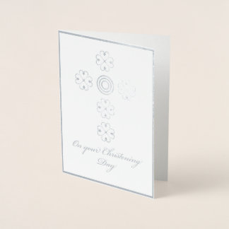Dorée Carte de baptême de l'ange gardien Adinkra