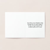 Dorée Carte de base et personnalisable Valentine's Day C (Intérieur)