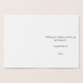 Dorée Carte de Champignon en Feuille (Intérieur)