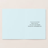 Dorée Carte de condoléances personnalisée avec feuille d (Intérieur)