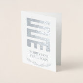 Dorée Carte de deuil Nkyinkyim Adinkra (Devant)