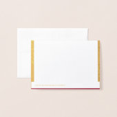 Dorée Carte de fidélité de réponse RSVP de mariage (Derrière avec enveloppe)