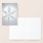 Dorée Carte de flocon à neige à huile d'argent (Affichage)