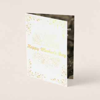Dorée Carte de la fête des mères chrétienne