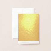 Dorée Carte de luxe (Derrière avec enveloppe)