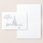 Dorée Carte de Noël (Affichage)