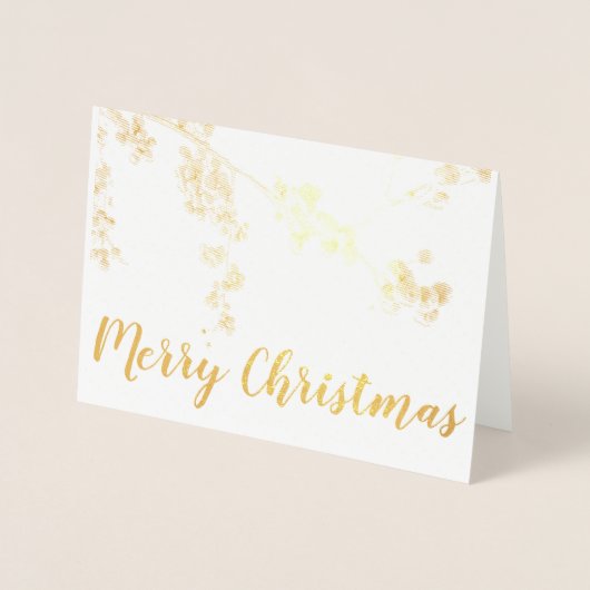 Dorée Carte de Noël (Devant)