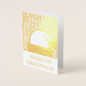 Dorée Carte de Noël Adinkra (Devant)