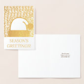 Dorée Carte de Noël Adinkra (Affichage)