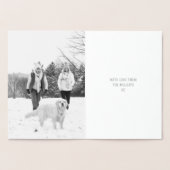 Dorée Carte de Noël circulaire minimale | Silver Foil 25 (Intérieur)